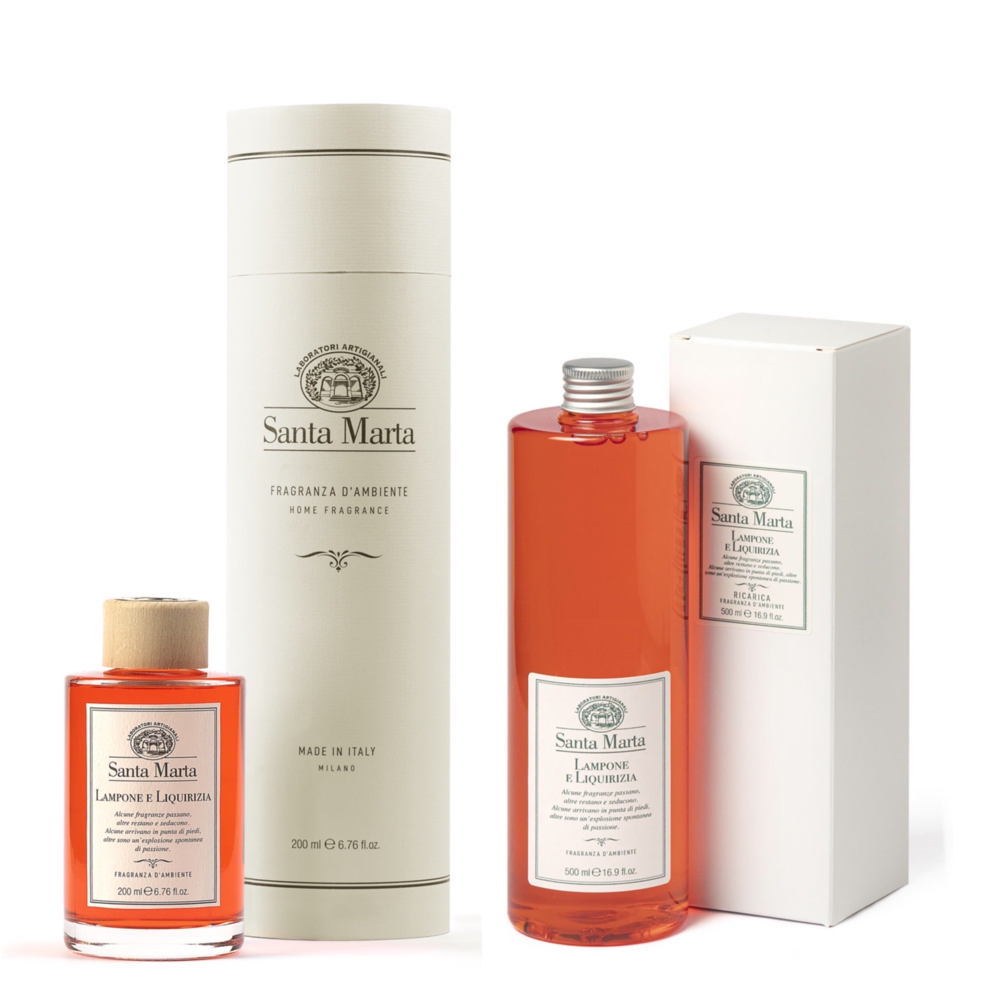 Diffusore e Ricarica Lampone e Liquirizia, entrambi 200ml